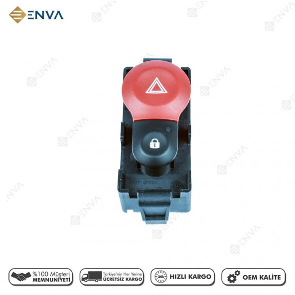 Enva RENAULT KANGOO DÖRTLÜ SİNYAL FLAŞÖR DÜĞMESİ ANAHTARI 20092016 ürün görseli