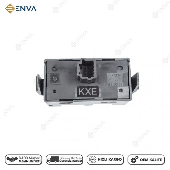 Enva RENAULT MEGANE 3 - FLUENCE DÖRTLÜ SİNYAL FLAŞÖR DÜĞMESİ ANAHTARI - Resim 2