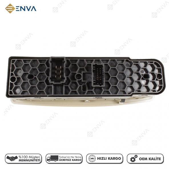 Enva RENAULT MEGANE 3 DÖRTLÜ CAM AÇMA DÜĞMESİ ANAHTARI 2010-2014 - 2