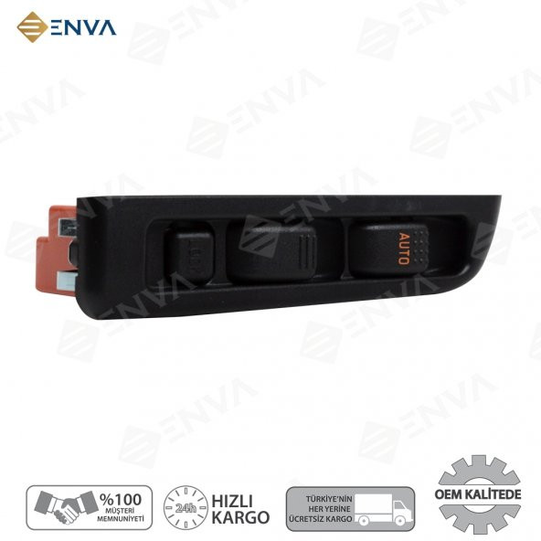 Enva ISUZU ŞAMPİYON SOL ÖN İKİLİ CAM AÇMA DÜĞMESİ ANAHTARI (SİYAH 12V) - Resim 2