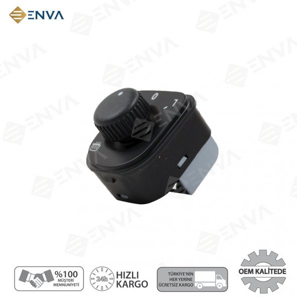 Enva VW GOLF V / JETTA / PASSAT / TİGUAN AYNA AYAR DÜĞMESİ ANAHTARI - Resim 2