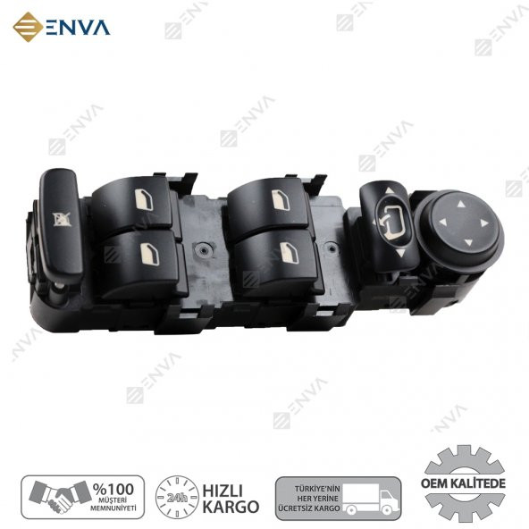 Enva CİTROEN C5 SOL ÖN DÖRTLÜ CAM AÇMA DÜĞMESİ ANAHTARI 2001-2007 ürün görseli