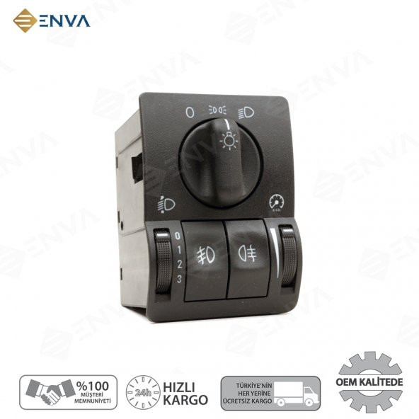 Enva OPEL ASTRA G KASA FAR AÇMA ANAHTARI DÜĞMESİ 1998-2008 - Resim 2