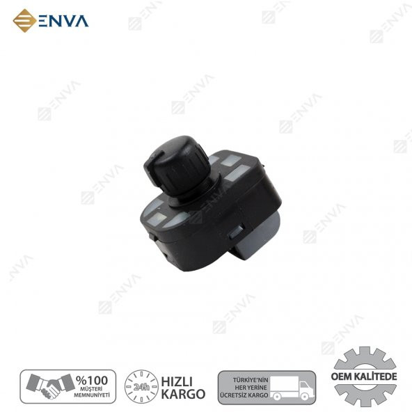 Enva AUDİ A3 - A4 AYNA AYAR ANAHTARI DÜĞMESİ KATLANMAZ AYNA - Resim 2