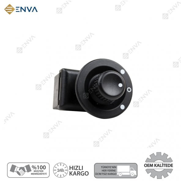 Enva RENAULT MEGANE 2 AYNA AYAR DÜĞMESİ ANAHTARI (KATLANMAZ) 2003-2008 ürün görseli