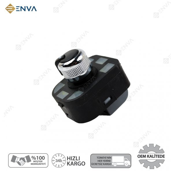 Enva AUDİ A6 / A-6 AYNA AYAR DÜĞMESİ ANAHTARI 20052011 - Resim 2