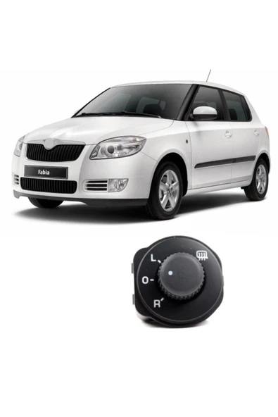 Enva SKODA FABİA DİKİZ AYNA AYAR DÜĞMESİ ANAHTARI 2007-2014 (ISITMALI) ürün görseli