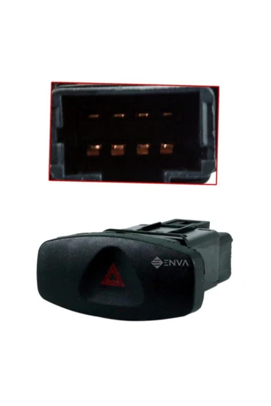 Enva Otomotiv RENAULT CLİO SYMBOL DÖRTLÜ SİNYAL FLAŞÖR DÜĞMESİ 2007-2012 - Resim 4