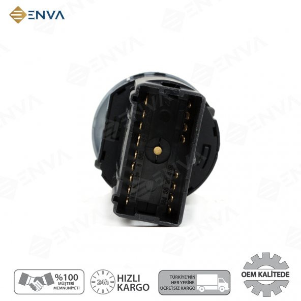 Enva SKODA OCTAVİA FAR AÇMA KAPATMA ANAHTARI DÜĞMESİ 19982001 - Resim 3