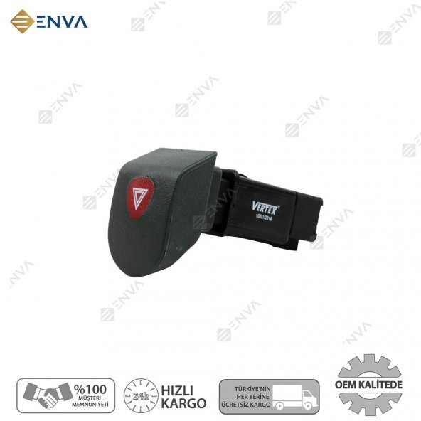 Enva RENAULT KANGOO DÖRTLÜ SİNYAL FLAŞÖR DÜĞMESİ /ANAHTARI ürün görseli