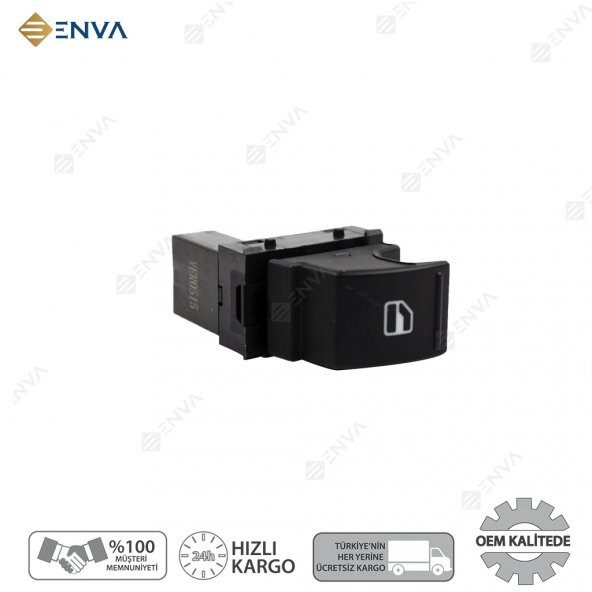 Enva Otomotiv VOLKSWAGEN CADDY TEKLİ CAM AÇMA DÜĞMESİ ANAHTARI 20042010 - Resim 2