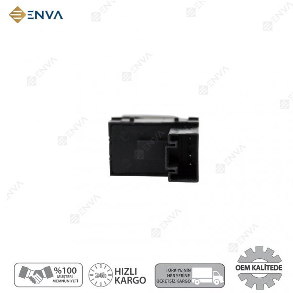 Enva Otomotiv VOLKSWAGEN CADDY TEKLİ CAM AÇMA DÜĞMESİ ANAHTARI 20042010 - Resim 3