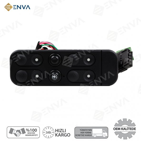 Enva OPEL VECTRA A KASA SOL DÖRTLÜ CAM AÇMA DÜĞMESİ ANAHTARI 1988-1995 ürün görseli