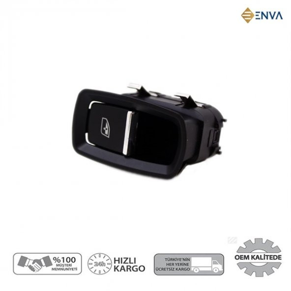 Enva PORSCHE PANAMERA SAĞ ÖN - SOL ARKA TEKLİ CAM AÇMA DÜĞMESİ ANAHTARI 2010-2015 - Resim 2