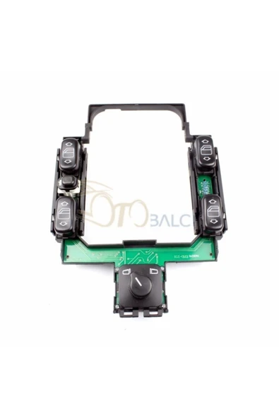 Enva Otomotiv MERCEDES BENZ W202 KASA CAM AÇMA DÜĞMESİ AYNA AYAR ANAHTARI TAKIM 1993-2000 ürün görseli