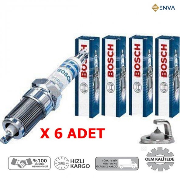 Enva BMW E46 KASA 3.16 - 3.18 BENZİN BOSCH İRİDYUM BUJİ SETİ 2000-2005 (4 ADET) - 1