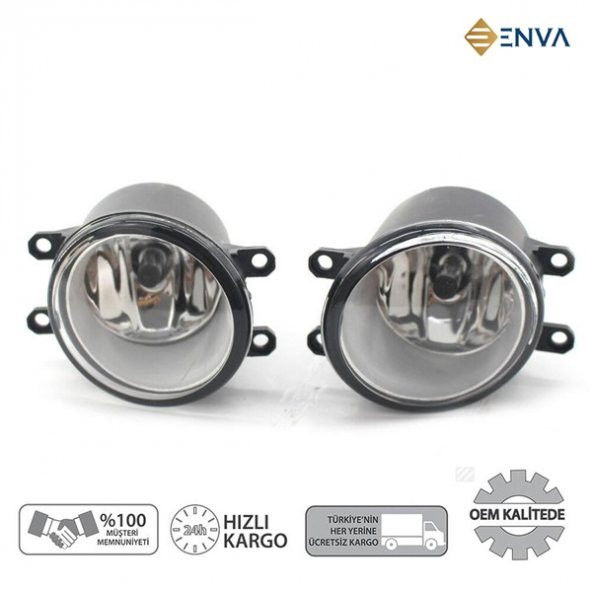 Enva TOYOTA AVENSİS SAĞ + SOL ÖN SİS FARI SİS LAMBASI TAKIMI 2007-2013