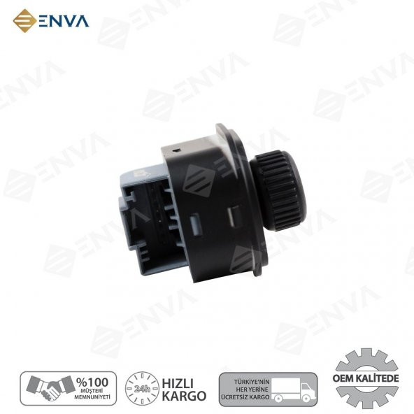 Enva VOLKSWAGEN GOLF 5 - 6 KATLANMAZ DİKİZ AYNA AYAR DÜĞMESİ 2005-2013 - 3
