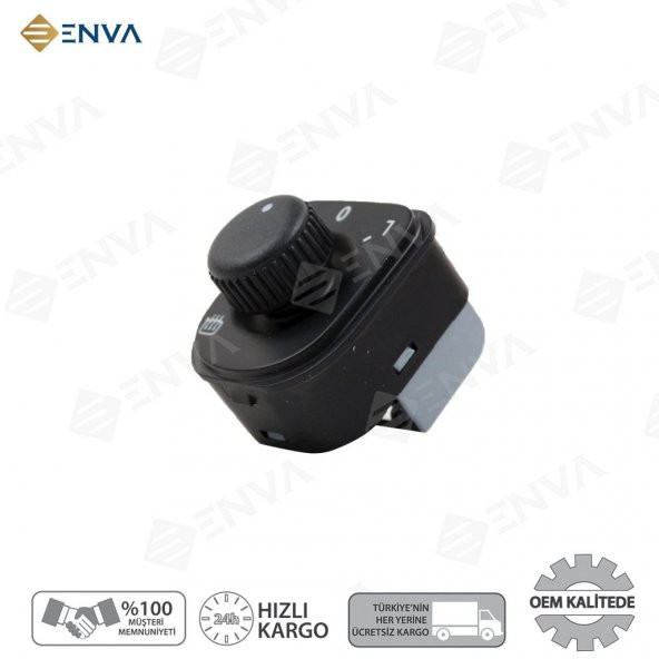 Enva VOLKSWAGEN EOS KATLANMAZ DİKİZ AYNA AYARLAMA DÜĞMESİ 2007-2010 - Resim 2