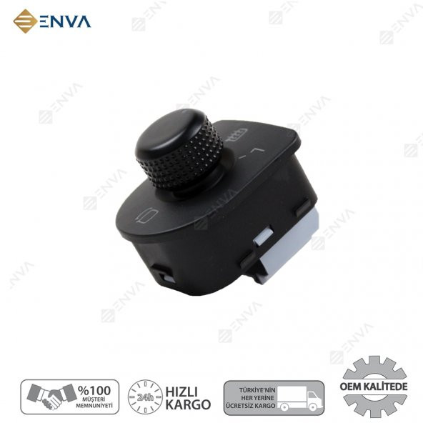 Enva VOLKSWAGEN NEW BEETLE DİKİZ AYNA AYAR DÜĞMESİ ANAHTARI 1998-2010 - Resim 2