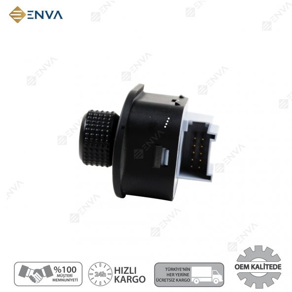 Enva VOLKSWAGEN NEW BEETLE DİKİZ AYNA AYAR DÜĞMESİ ANAHTARI 1998-2010 - Resim 3