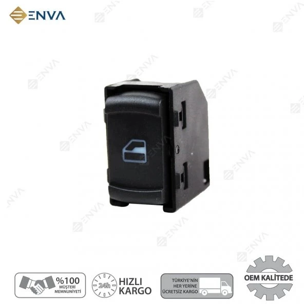 Enva VOLKSWAGEN GOLF 4 SAĞ - SOL ARKA KAPI CAM AÇMA DÜĞMESİ 1997-2004 ürün görseli 1