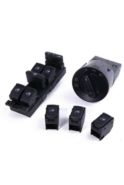 Enva Otomotiv VOLKSWAGEN PASSAT CAM AÇMA DÜĞMESİ + FAR ANAHTARI TAKIM1998-2005 ürün görseli