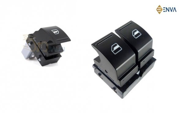 Enva Otomotiv SKODA FABİA İKİLİ + TEKLİ CAM AÇMA DÜĞMESİ TAKIMI 2008-2014 ürün görseli