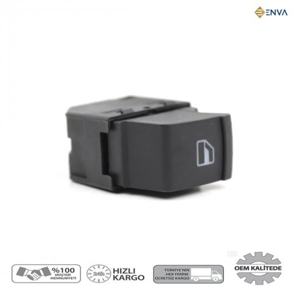 Enva SKODA OCTAVİA SAĞ ÖN KAPI TEKLİ CAM AÇMA DÜĞMESİ 1999-2004 - Resim 2