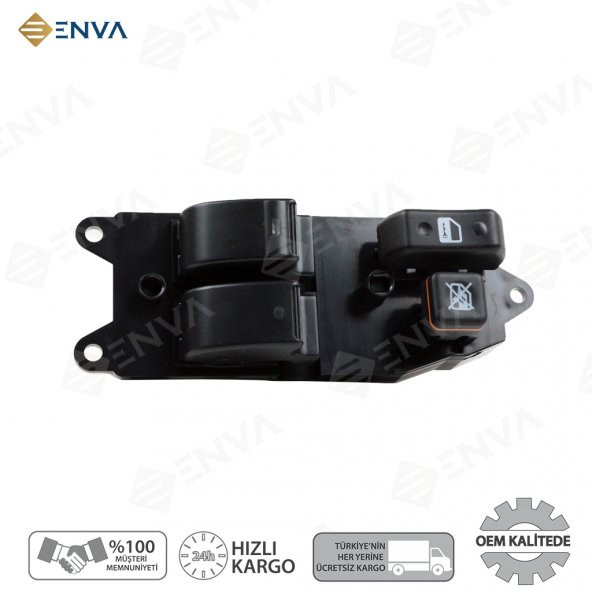 Enva TOYOTA VERSO SOL ÖN İKİLİ CAM AÇMA DÜĞMESİ ANAHTARI 2004-2007 ürün görseli