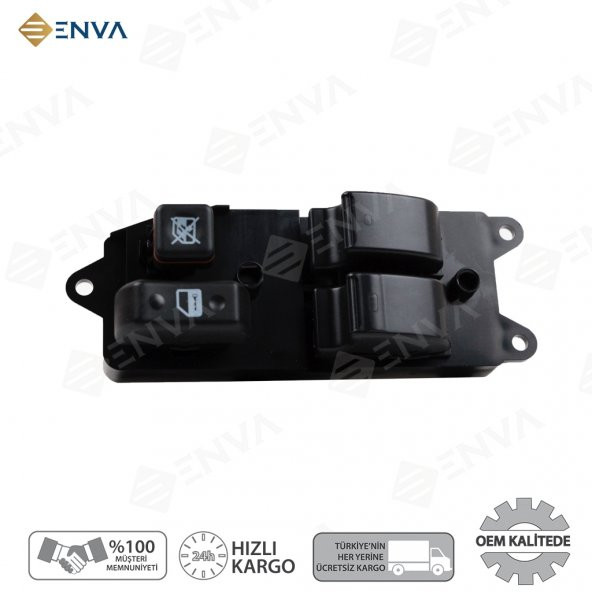 Enva TOYOTA VERSO SOL ÖN İKİLİ CAM AÇMA DÜĞMESİ ANAHTARI 2004-2007 - Resim 2
