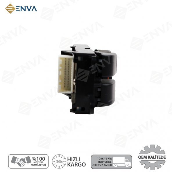 Enva TOYOTA VERSO SOL ÖN İKİLİ CAM AÇMA DÜĞMESİ ANAHTARI 2004-2007 - Resim 3