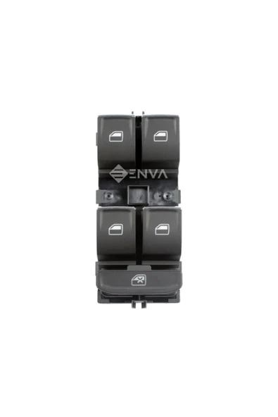 Enva Otomotiv SKODA KODİAQ SOL ÖN DÖRTLÜ CAM AÇMA DÜĞMESİ 2017-2019 (KROM) - Resim 2