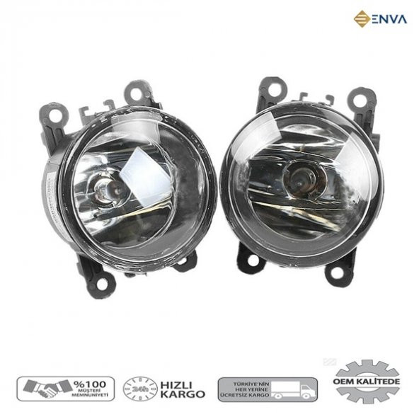 Enva RENAULT SCENİC 2 SOL + SAĞ ÖN SİS FARI LAMBASI TAKIMI 2004-2008