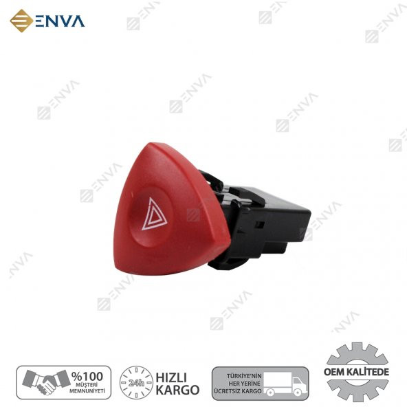 Enva RENAULT LAGUNA 2 DÖRTLÜ SİNYAL FLAŞÖR DÜĞMESİ ANAHTARI 2001-2007 ürün görseli