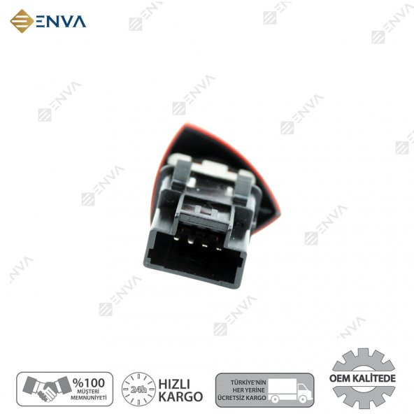Enva RENAULT LAGUNA 2 DÖRTLÜ SİNYAL FLAŞÖR DÜĞMESİ ANAHTARI 2001-2007 - Resim 2