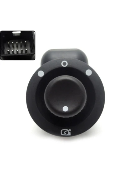 Enva Otomotiv RENAULT CAPTUR KATLANIR DİKİZ AYNA AYAR DÜĞMESİ ANAHTARI  2013-2017 - Resim 2