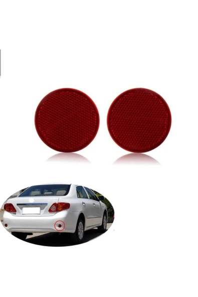 Enva Otomotiv TOYOTA COROLLA SAĞ + SOL ARKA TAMPON REFLEKTÖRÜ TAKIM 2007-2009 ürün görseli
