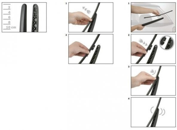 Enva AUDİ A3 / A 3 ARKA CAM SİLECEK SÜPÜRGESİ 20122019 - Resim 2