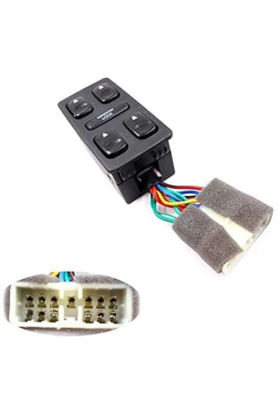 Enva HYUNDAİ ELANTRA SOL ÖN KAPI CAM AÇMA DÜĞMESİ ANAHTARI 1992-1994 ürün görseli