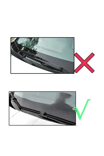 Genel VOLKSWAGEN CADDY ÖN CAM MUZ SİLECEK SÜPÜRGESİ SETİ 2004-2006 - Resim 2