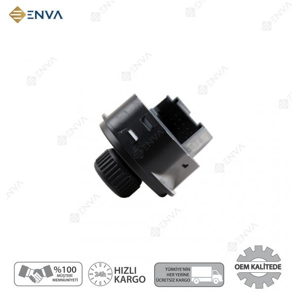 Enva SKODA RAPİD DİKİZ AYNA AYAR DÜĞMESİ ANAHTARI 2013-2018 (ISITMALI) - Resim 3