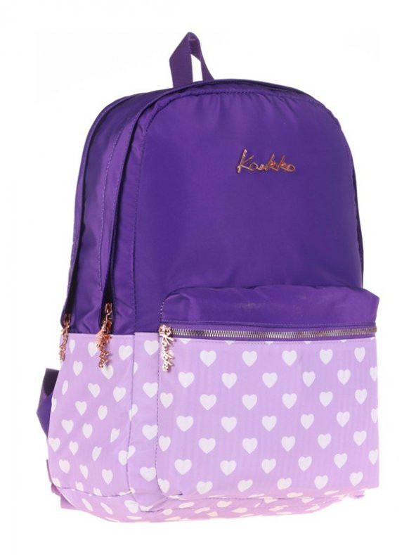 Kaukko Soft Floral Sırt Çantası Purple K1492 - Resim 3