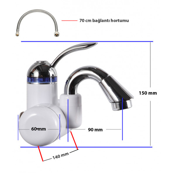 Taharet Sıcak Musluk FHR-2B - 2