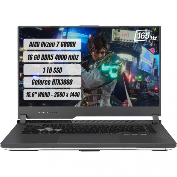 Asus ROG Strix G513RM-HQ163 AMD Ryzen 7 6800H 16GB 1TB SSD RTX3060 Freedos 15.6"