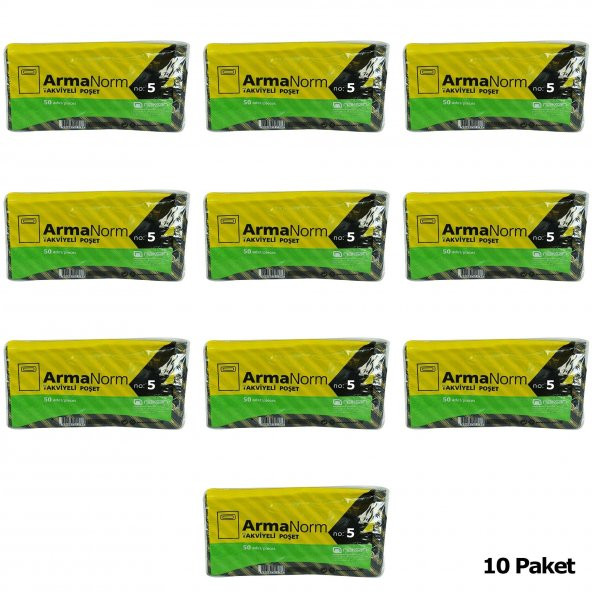 Naksan Takviyeli İnce Desenli Çizgili Siyah Çanta Poşet Torba - 50x60 Cm. - 50 Adetlik 10 Paket - Resim 2