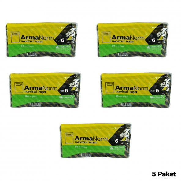 Naksan Takviyeli İnce Desenli Çizgili Siyah Çanta Poşet Torba - 6 No - 60x70 Cm. - 50 Adetlik 5 Paket - Resim 2