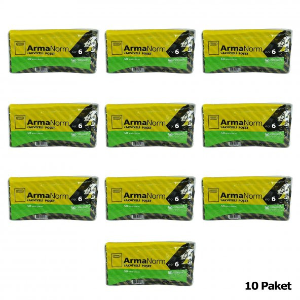 Naksan Takviyeli İnce Desenli Çizgili Siyah Çanta Poşet Torba - 6 No - 60x70 Cm. - 50 Adetlik 10 Paket - 2