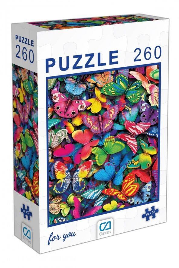 Kelebekler Puzzle 260 Parça