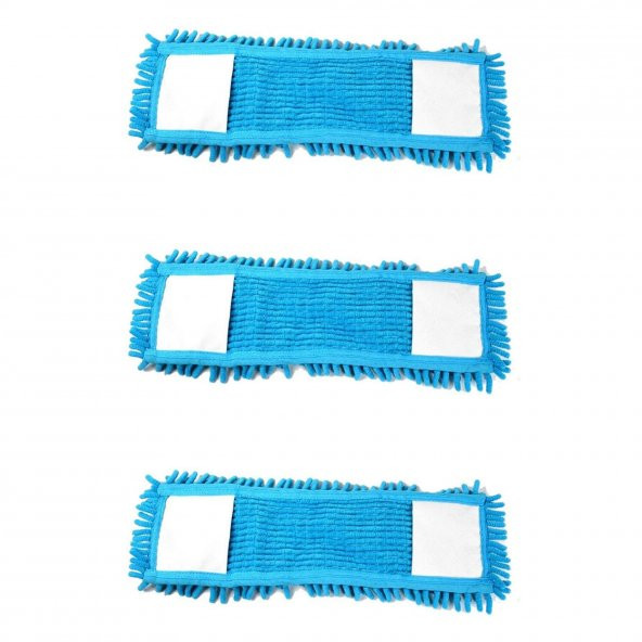 Cod-Ex Mikrofiber Islak Kuru Nemli Makarna Şönil Palet Tablet Mop Yedeği - 80 Cm. - 3 Adet